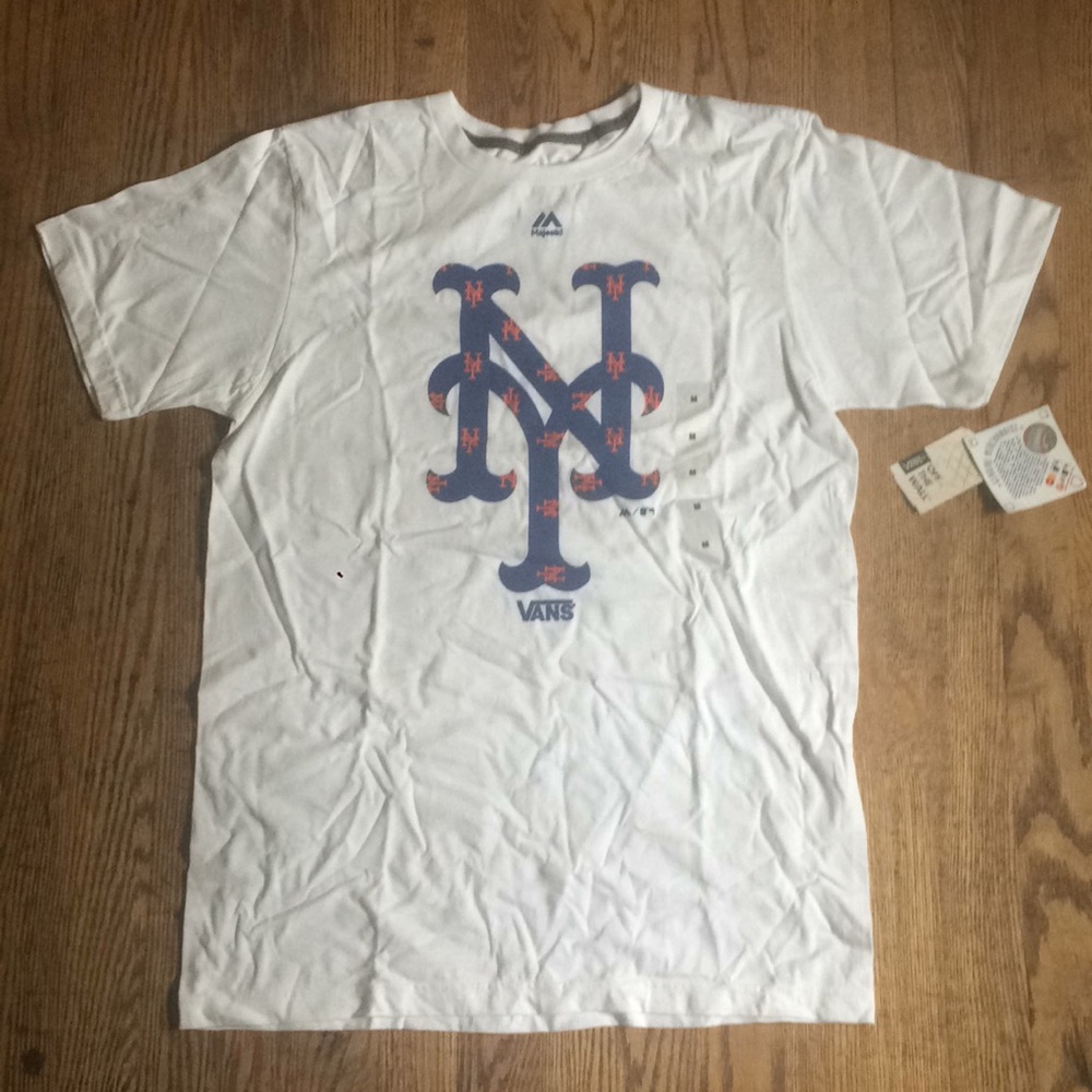 Vans New York Mets Graphic T-shirt Mens Size M NEW
